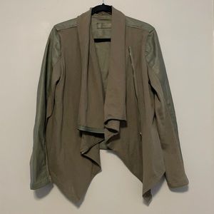 Blank NYC Green Faux Leather Jacket